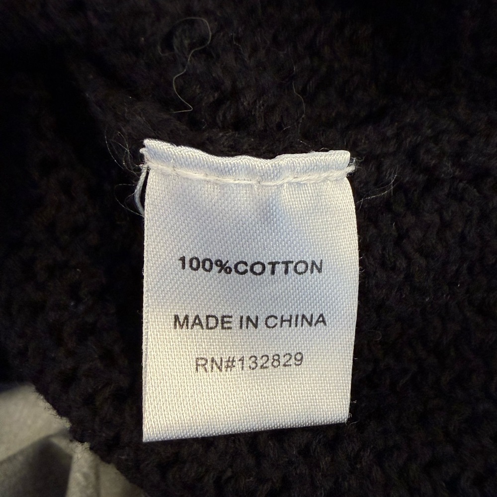 Pristine Abby Superdown Black Cropped Open Knit C… - image 5